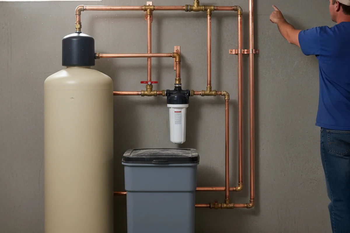 Whole-house water treatment system installed in Fabius